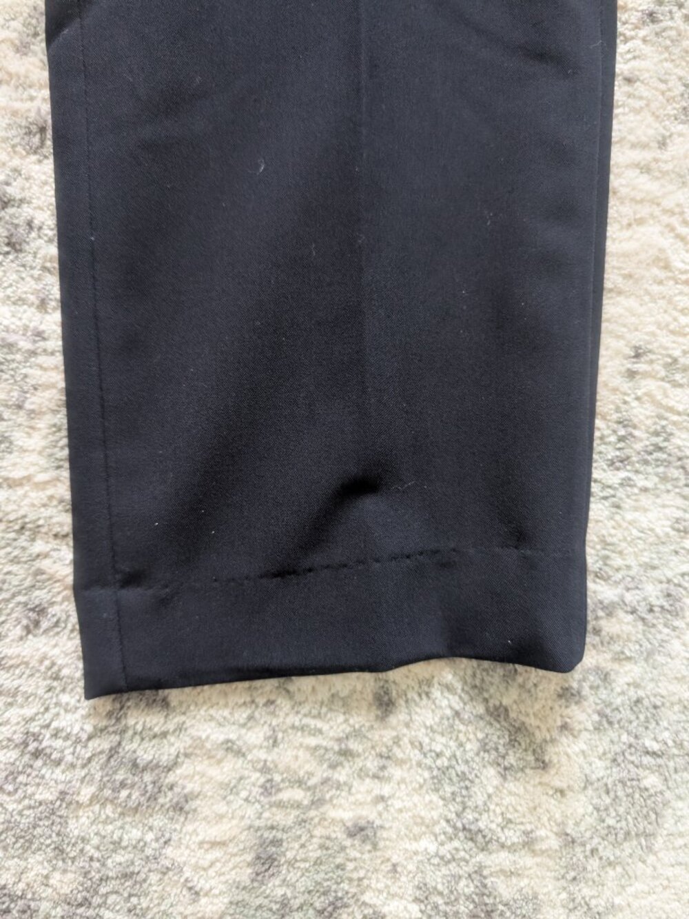 H&M Mens Black Dress Pants 36R Slim Fit Career Office Stretch Trousers - Picture 2 of 6